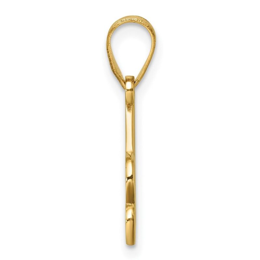 Kazi Luxury 14k Yellow Gold Script Letter A Initi… - image 2